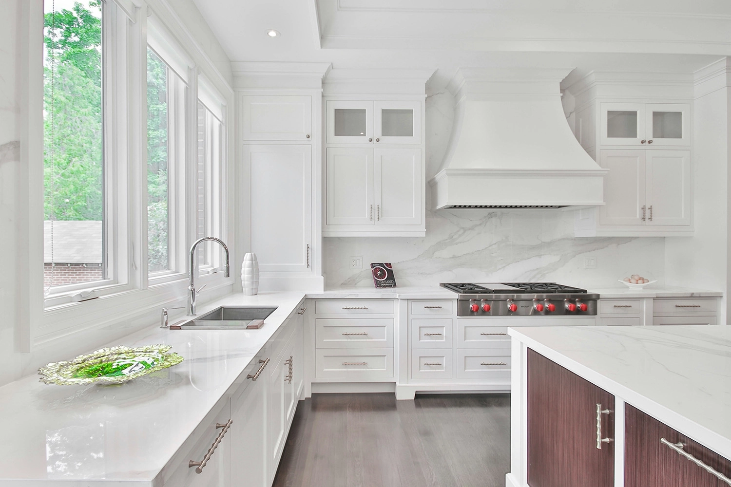 A bright modern kitchen
